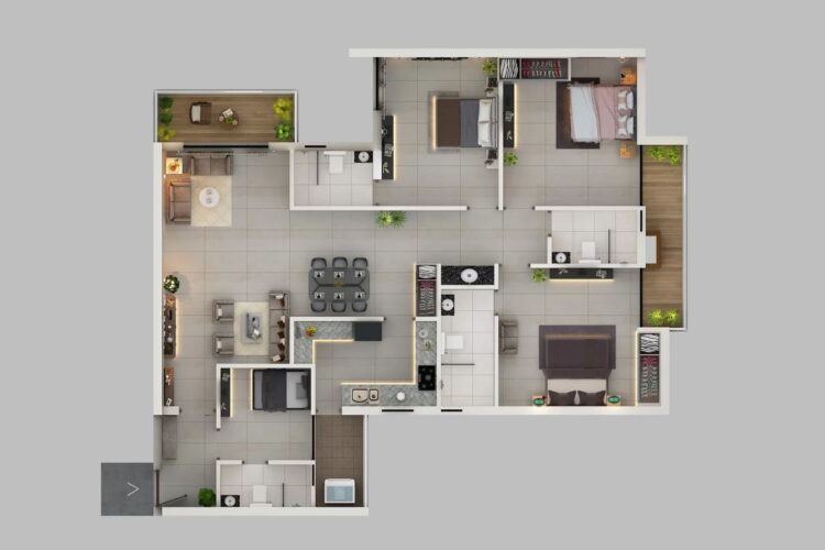 isometric view type 1 shuvam meadows patia bhubaneswar